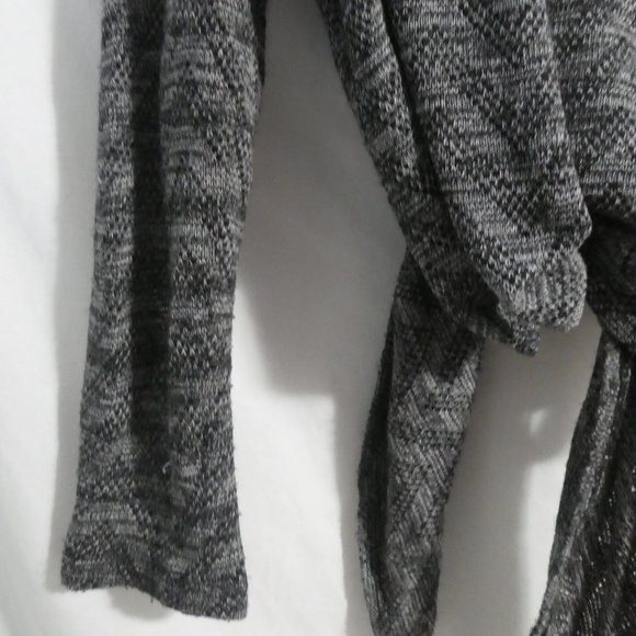 GEORGE | medium | Chevron Salt and Pepper Tie Waist Cardigan | GUC - Picture 12 of 16